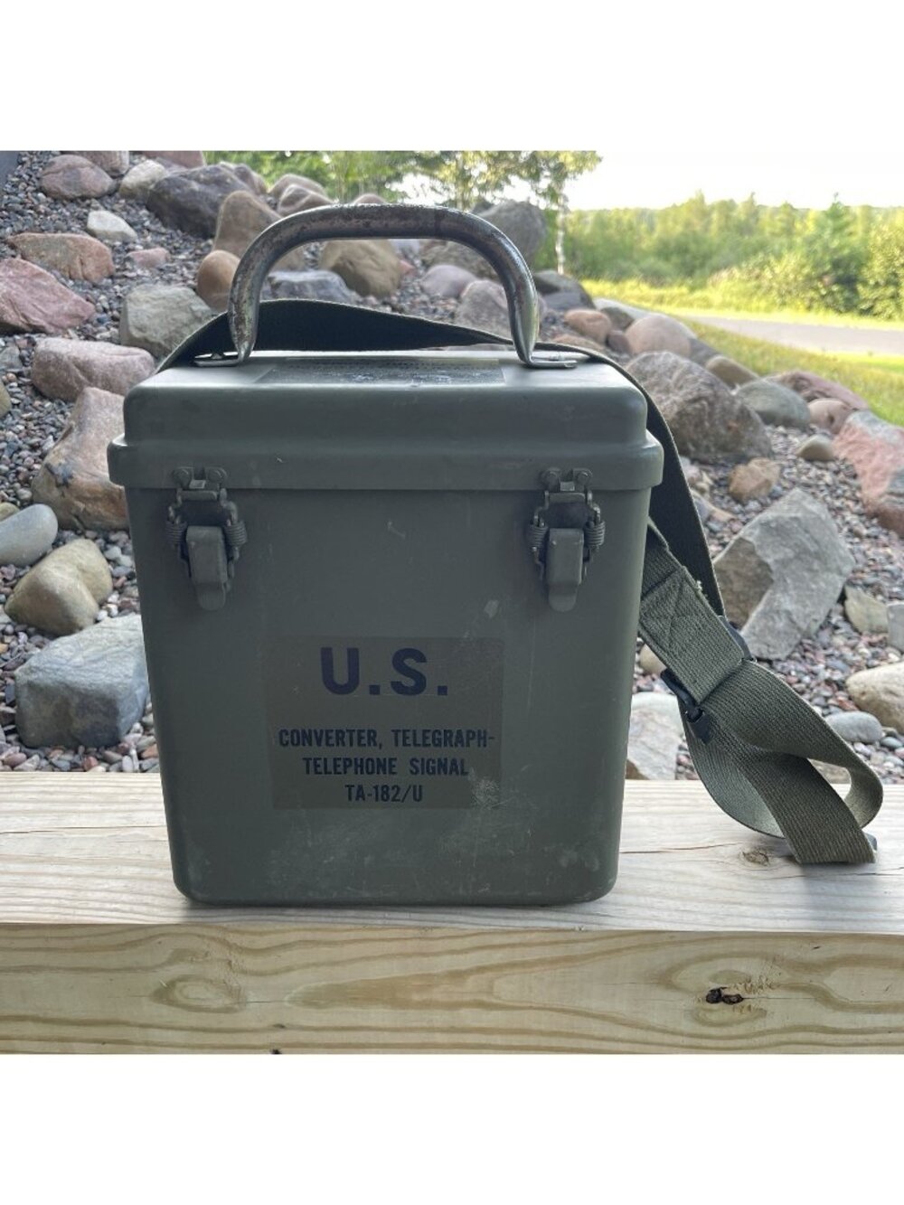 Vintage US Army Military Converter Telegraph Telephone Signal TA-182/U CASE ONLY